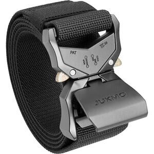 Tactical Belt, Military Hiking Rigger 1.5" Nylon Web Work Belt with Heav…